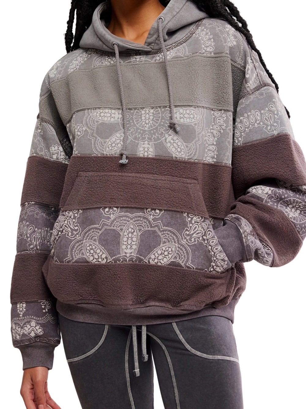 NWT Free People Movement Final Call Bandana Logo Hoodie - Picture 2 of 4